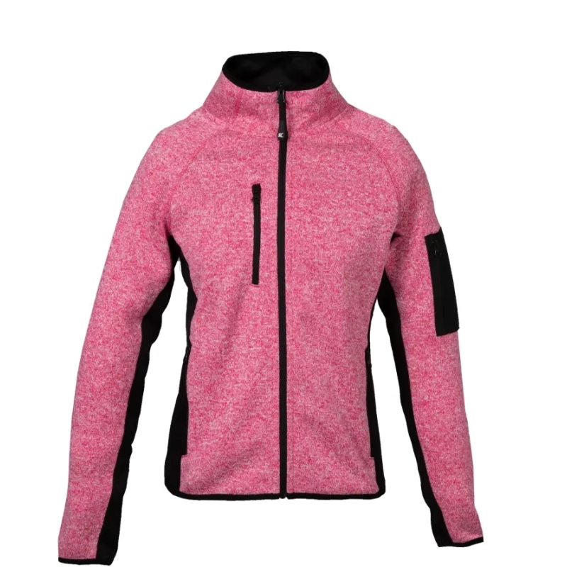 Felpa rosa donna con zip